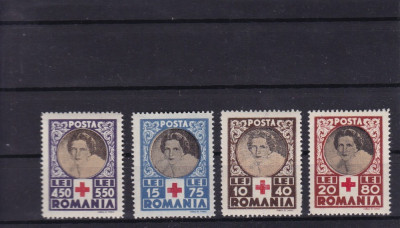 ROMANIA 1945 LP 165 CRUCEA ROSIE SERIE MNH foto