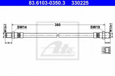 Furtun frana - ATE 83.6103-0350.3 foto