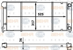 Radiator, racire motor VW RABBIT I Cabriolet 1.5 - HELLA 8MK 376 714-791 foto