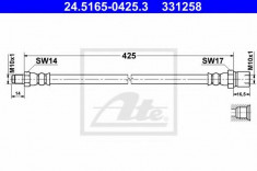 Furtun frana VW CAROCHA 1.2 - ATE 24.5165-0425.3 foto