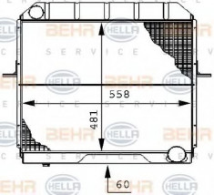 Radiator, racire motor - HELLA 8MK 376 706-341 foto