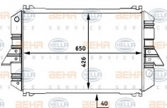 Radiator, racire motor - HELLA 8MK 376 706-611 foto