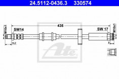 Furtun frana CITROEN C25 bus 1.8 E - ATE 24.5112-0436.3 foto