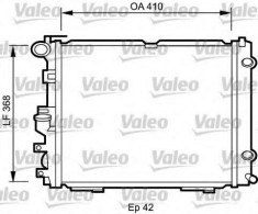 Radiator, racire motor MERCEDES-BENZ COUPE 220 CE - VALEO 732094 foto