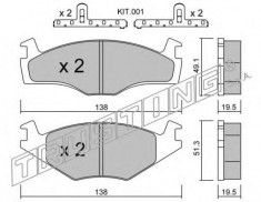 placute frana VW CARIBE I 1.6 TD - TRUSTING 047.1K foto