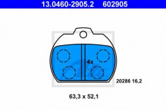 placute frana VW CAROCHA 1303 1.6 - ATE 13.0460-2905.2 foto