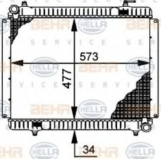 Radiator, racire motor MERCEDES-BENZ LP LP 811 - HELLA 8MK 376 709-111 foto