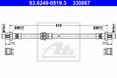 Furtun frana - ATE 83.6249-0519.3 foto