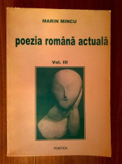 Marin Mincu - Poezia romana actuala, vol. III foto