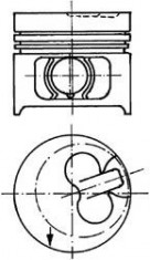 Piston OPEL KADETT E hatchback 1.7 D - KOLBENSCHMIDT 90858610 foto