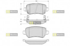 placute frana - STARLINE BD S320 foto