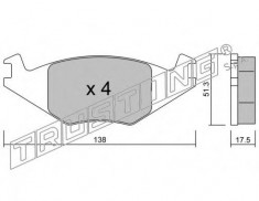 placute frana VW POLO 1.0 - TRUSTING 049.0 foto