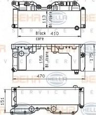 Radiator, retarder - HELLA 8MO 376 765-601 foto