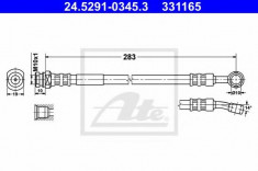 Furtun frana SUZUKI JIMNY SIERRA 1.3 16V - ATE 24.5291-0345.3 foto