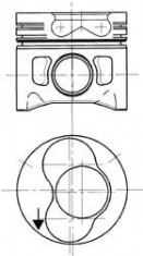 Piston VW TRANSPORTER / CARAVELLE Mk IV bus 2.5 TDI - KOLBENSCHMIDT 99743700 foto