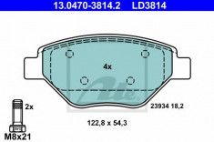 placute frana RENAULT MEGANE II 1.4 16V - ATE 13.0470-3814.2 foto