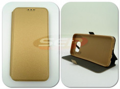 Toc FlipCover Stand Magnet LG X screen GOLD foto