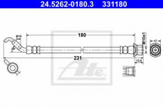 Furtun frana TOYOTA BLADE 1.8 - ATE 24.5262-0180.3 foto