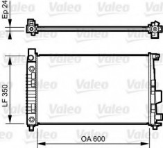 Radiator, racire motor MERCEDES-BENZ A-CLASS A 190 - VALEO 732897 foto