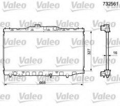 Radiator, racire motor TOYOTA COROLLA Liftback 1.6 - VALEO 732561 foto