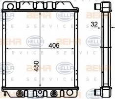 Radiator, racire motor VOLVO 240 limuzina 2.3 - HELLA 8MK 376 706-791 foto