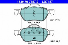 placute frana RENAULT LAGUNA II 1.6 16V - ATE 13.0470-7157.2 foto