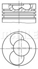 Piston AUDI A3 1.9 TDI - MAHLE ORIGINAL 030 87 00 foto