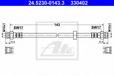 Furtun frana SEAT IBIZA Mk II 1.9 SDI - ATE 24.5230-0143.3 foto