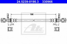 Furtun frana CITROEN C3 Picasso 1.6 HDi 110 - ATE 24.5239-0190.3 foto