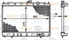 Radiator, racire motor MITSUBISHI CHARIOT 1.8 - HELLA 8MK 376 708-641 foto