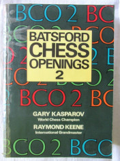 &amp;quot;BATSFORD CHESS OPENINGS 2&amp;quot;, Ed. II, Gary Kasparov, Raymond Keene, 1989. Sah foto