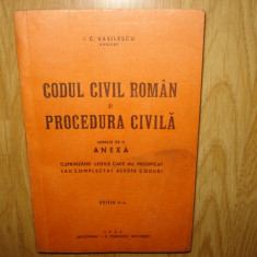 CODUL CIVIL ROMAN SI PROCEDURA CIVILA I.C.VASILESCU ANUL 1942