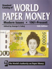 Catalog Standard World Paper Money 1961-prezent, 16th Edition (2010) 1112 pag, foto