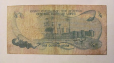 CY - 1/4 dinar 1981 Libia Libya foto
