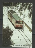 Cumpara ieftin BLOC SAO TOME E PRINCIPE 1993--LOCOMOTIVE