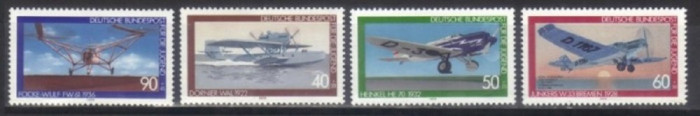 GERMANIA 1979 &ndash; AVIOANE, serie nestampilata, D15