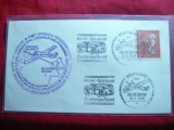 Plic FDC - Prim zbor cu Junkers D 1167 Irlanda- N America , 40 Ani