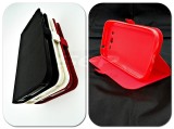 Toc FlipCover Stand Magnet Vodafone Smart 4 Fun ROSU, Alt model telefon Vodafone, Plastic, Husa