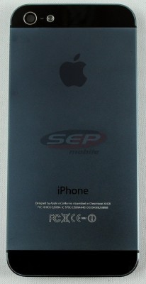 Capac baterie + mijloc + suport sim iPhone 5 BLACK original foto