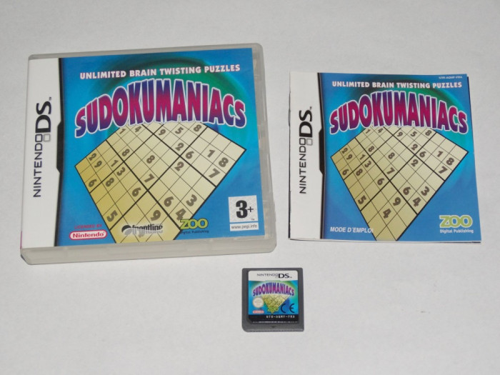 Joc consola Nintendo DS - Sudoku Maniacs - complet carcasa si manual