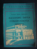 MARIN MANU BADESCU - ALEXANDRU DAVILA CORESPONDENTA INEDITA