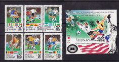 ROMANIA 1994 , LP 1344 , LP 1345 , C. M. FOTBAL SUA SI COLITA MNH foto