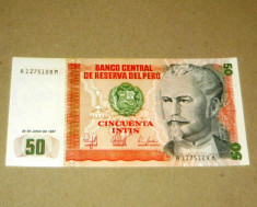 50 intis 1987 PERU 1275109 UNC - 2+1 gratis - RBK18386 foto