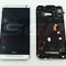 LCD+Touchscreen cu Rama HTC One M7 /802w Silver original