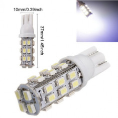 BEC AUTO LED POZITIE W5W T10 -28 SMD LEDURI POZITII INTERIOR BEC SMD alb rece foto