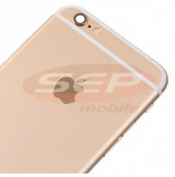 Capac baterie + mijloc + suport sim iPhone 6 GOLD original