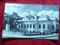 Ilustrata Bacau -Biblioteca Centrala Regionala ,circulat 1963 foto