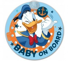 Semn de avertizare Baby on Board - Donald foto