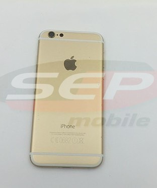 Capac baterie + mijloc + suport sim iPhone 6 GOLD Second hand original