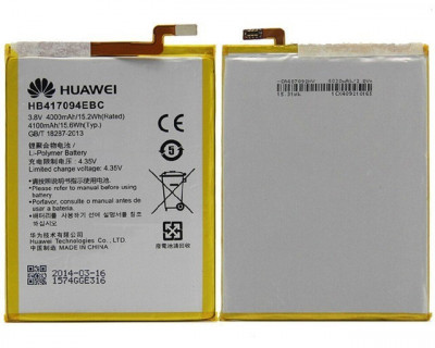 Acumulator Huawei Mate 7 HB417094EBC 4000mAh MT7-CL00 MT7-TL10 nou original foto